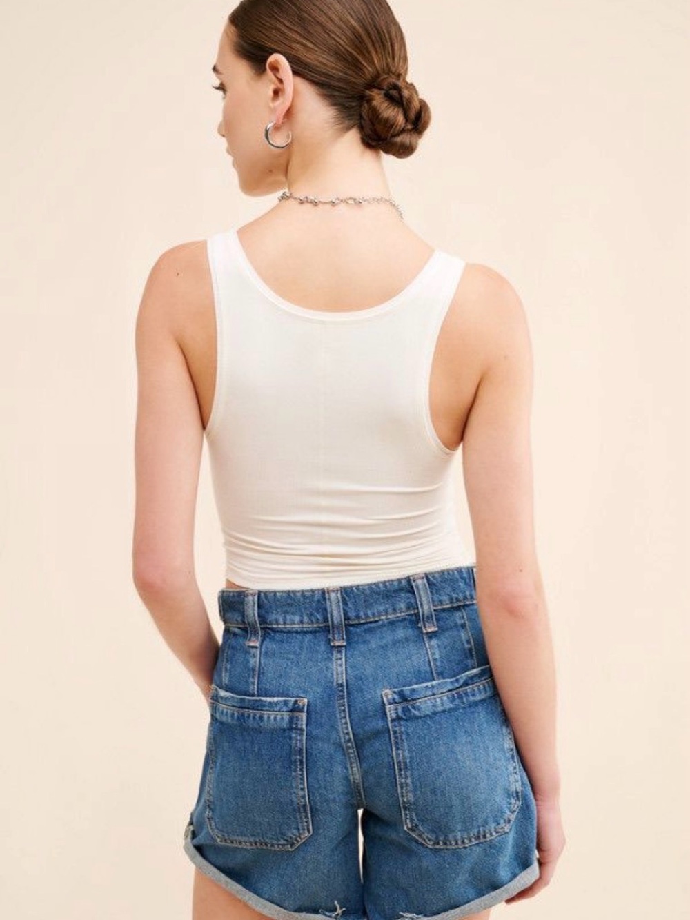 Free People Palmer Mid rise Denim Shorts